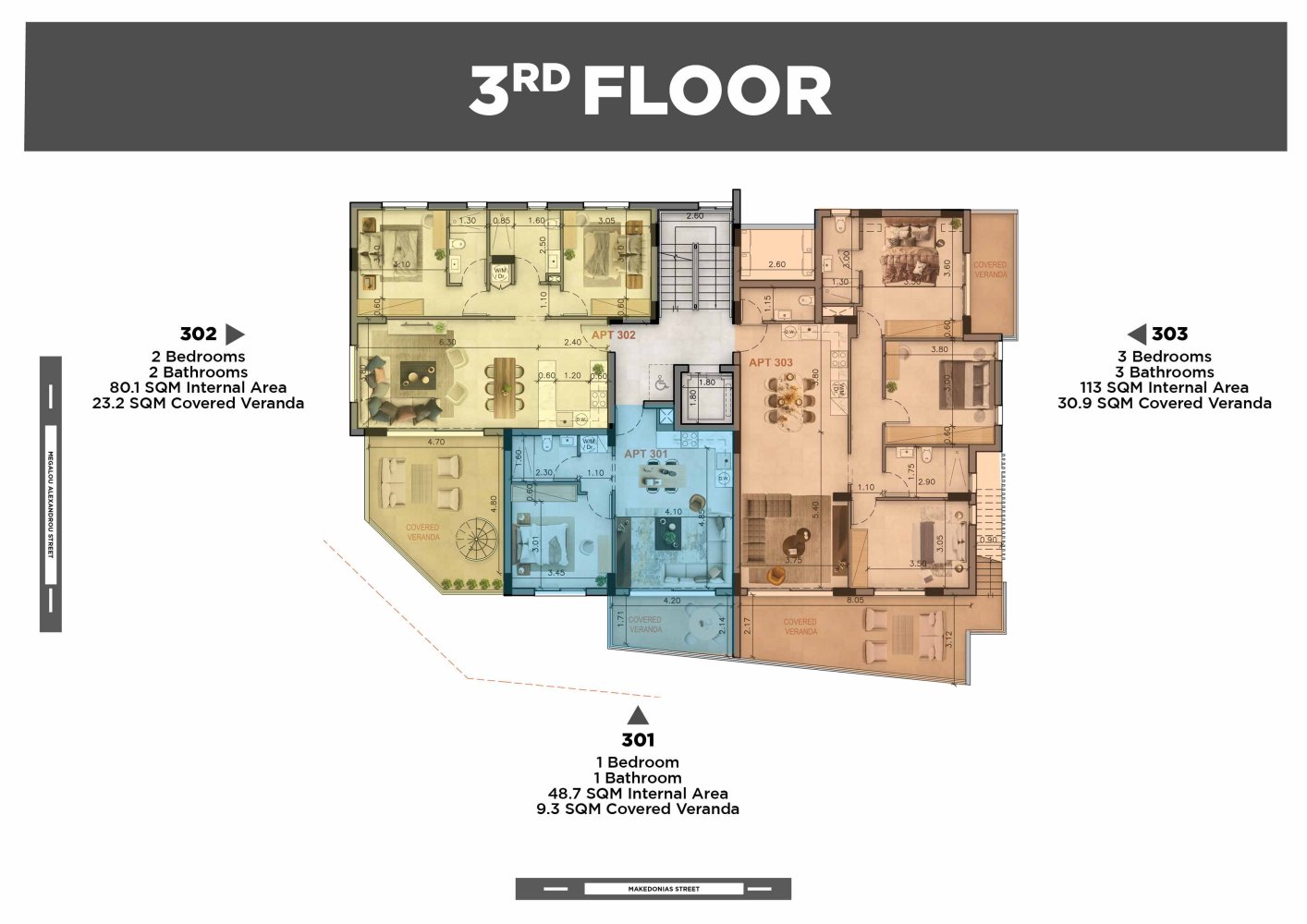 1 bedroom Apartment in Larnaca, Larnaka, Cyprus No. 64220