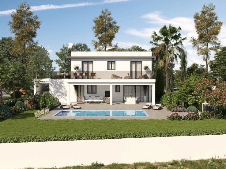 Вилла с 4 спальнями в Арадипу, Ларнака, Кипр № 40134