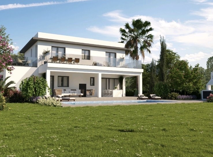 Вилла с 4 спальнями в Арадипу, Ларнака, Кипр № 40134