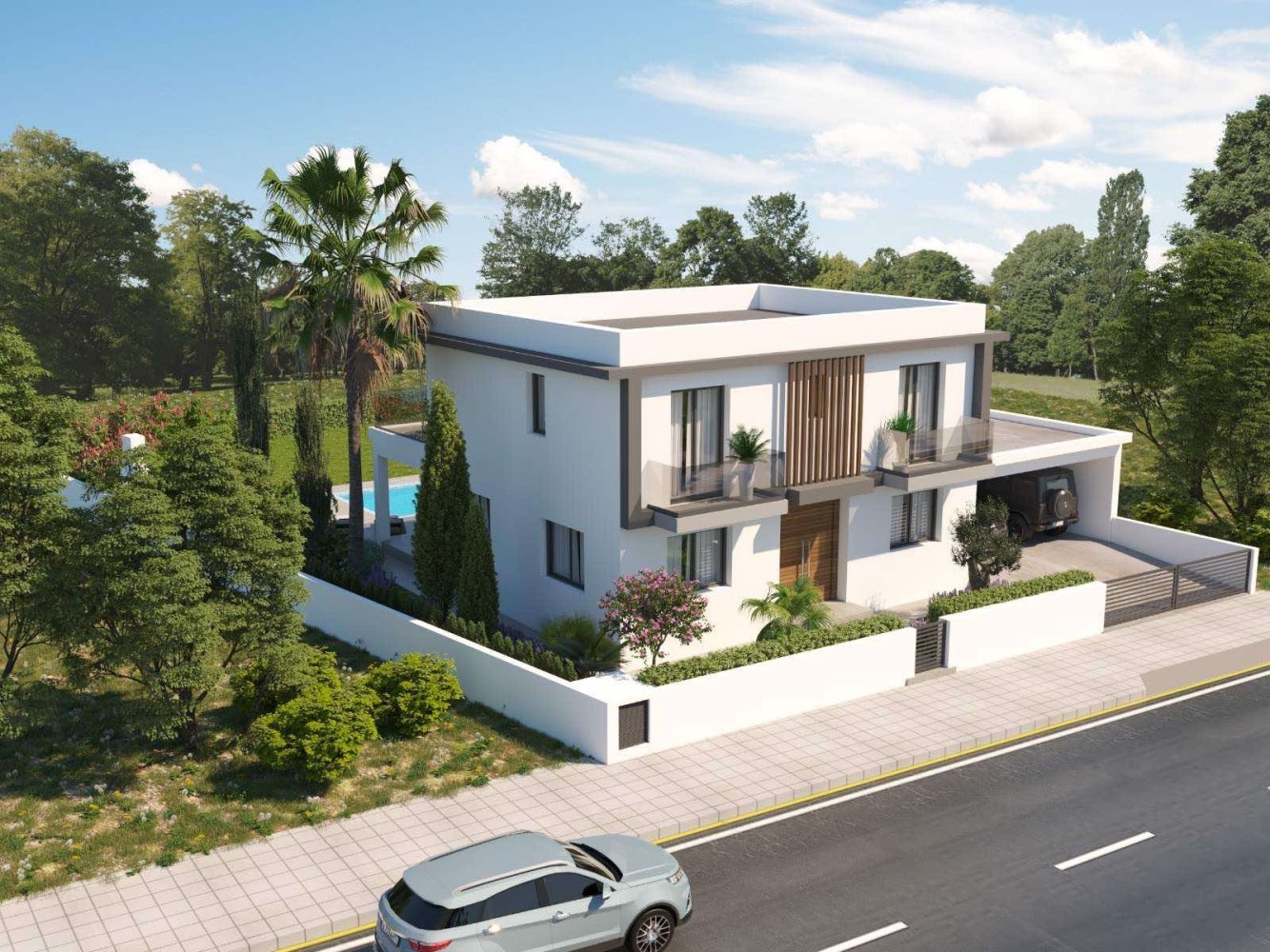 Вилла с 4 спальнями в Арадипу, Ларнака, Кипр № 40134
