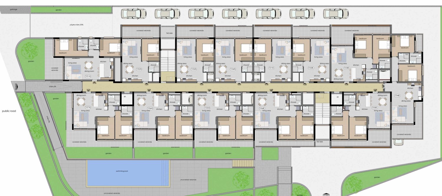 2 chambres Appartement à Paphos, Chypre No. 63476