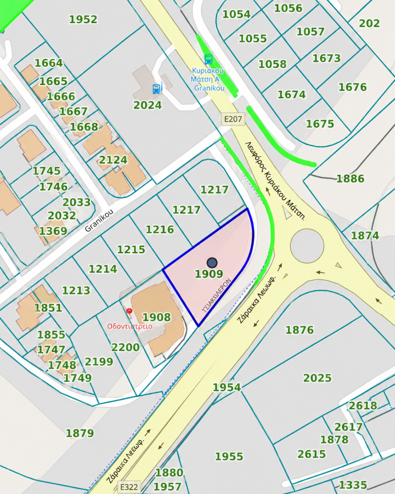 1750m2 Land in Aradippou, Larnaka, Cyprus No. 61580