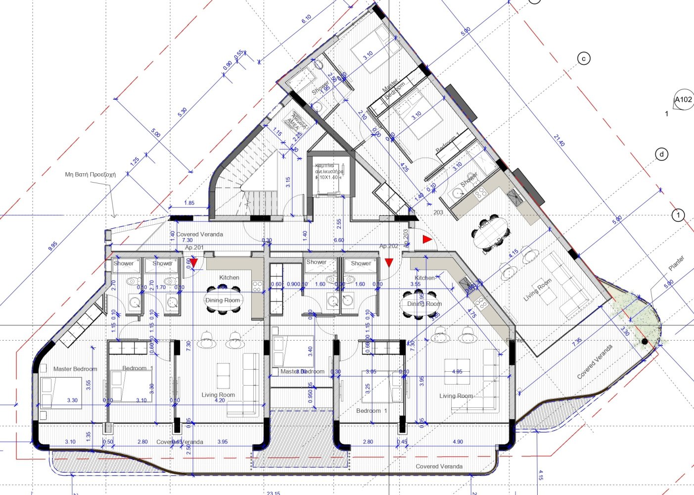 2 bedrooms Apartment in Paralimni, Ammochostos, Cyprus No. 63429
