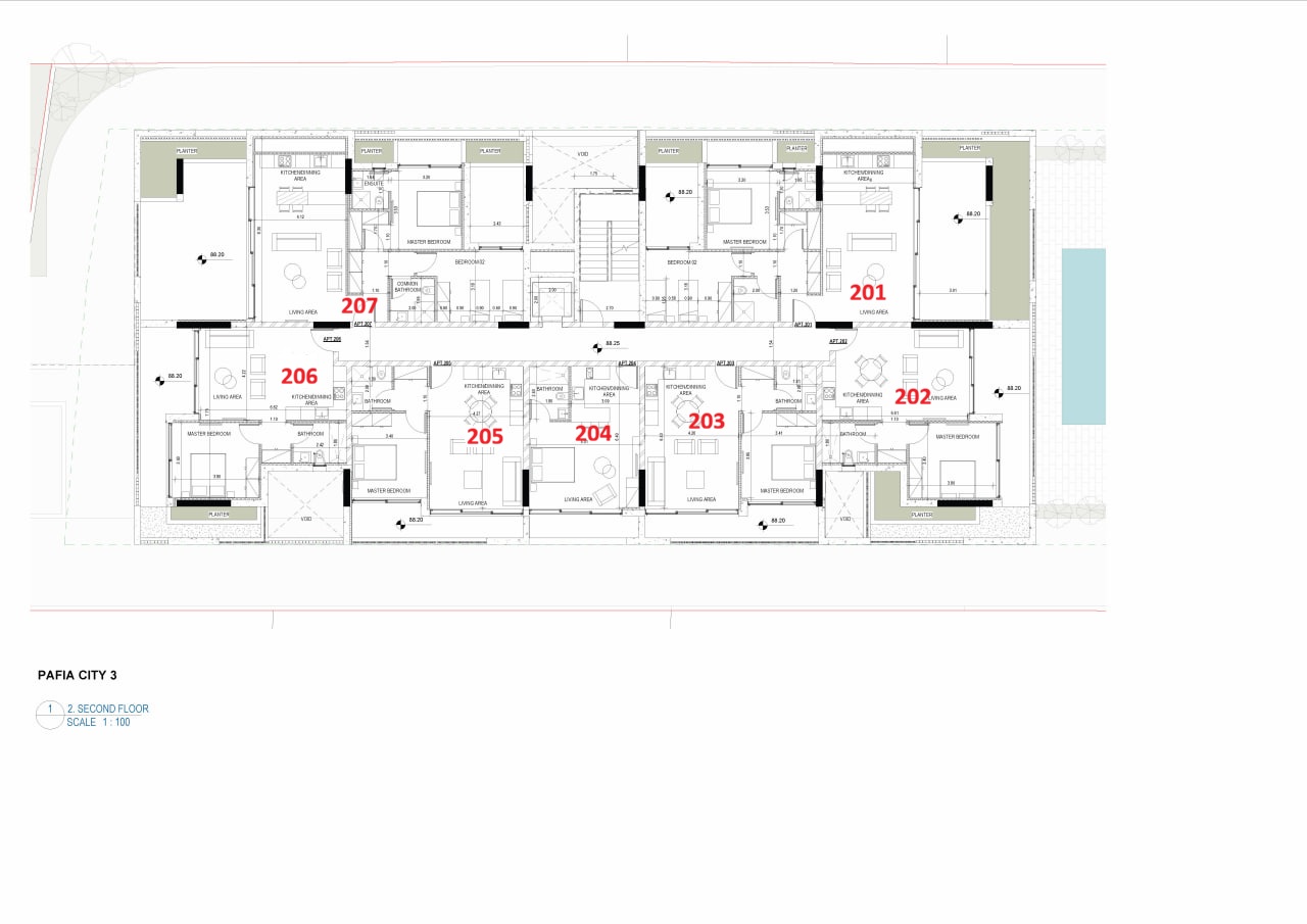 1 dormitorio Apartamento en Paphos, Chipre No. 63827
