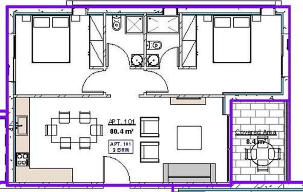 2 chambres Appartement à Paphos, Chypre No. 65161