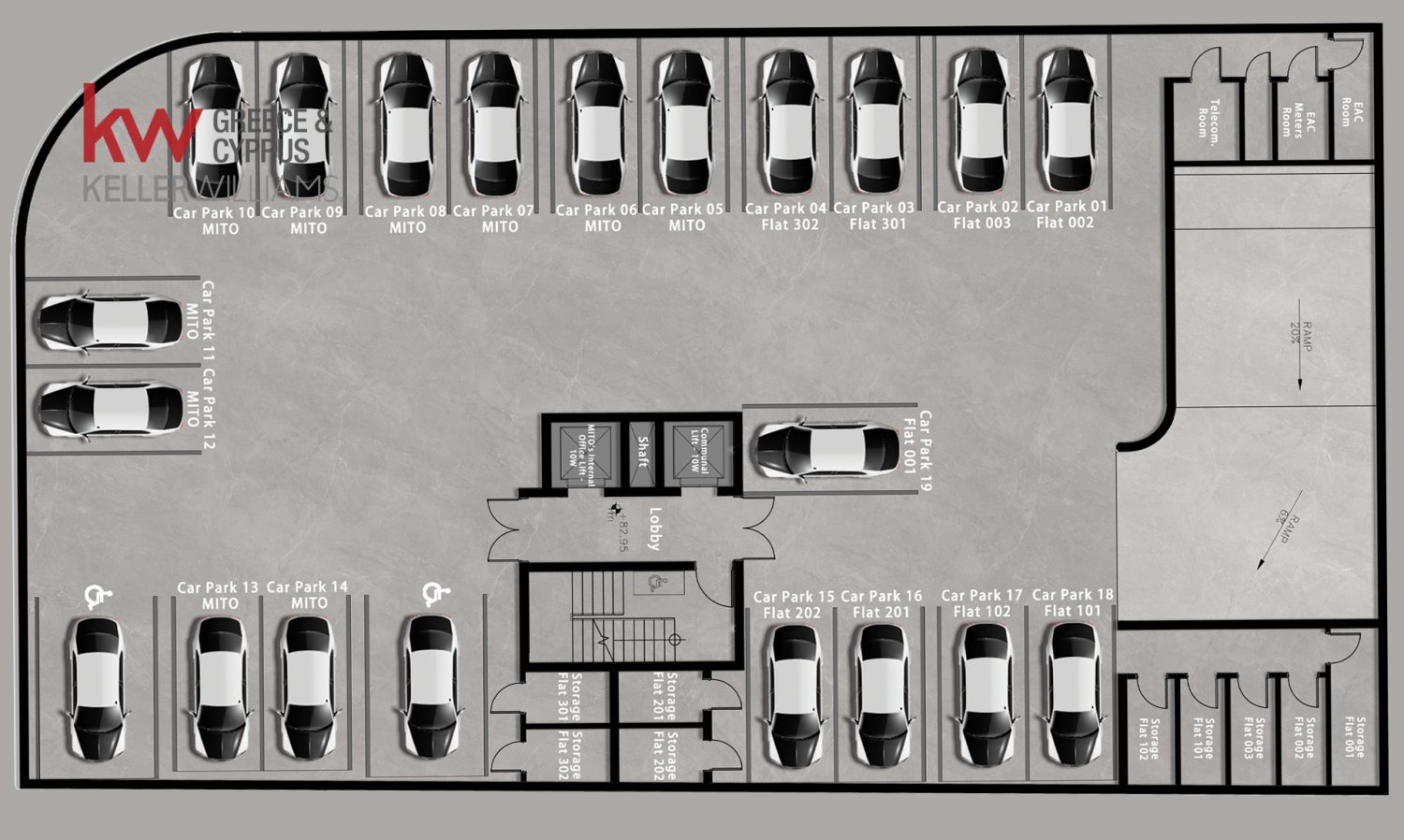 3 dormitorios Apartamento en Paphos, Chipre No. 61923