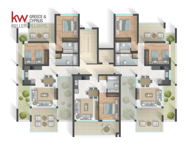 2 dormitorios Apartamento en Larnaca, Larnaka, Chipre No. 60037