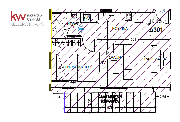 1 bedroom Apartment in Nicosia, Cyprus No. 61952