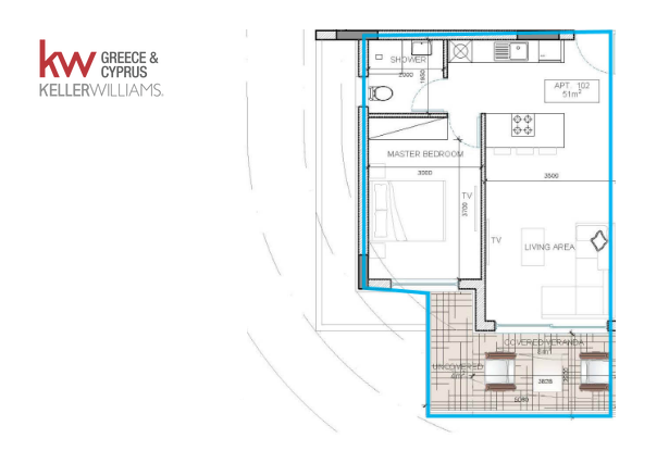 1 dormitorio Apartamento en Livadia, Larnaka, Chipre No. 60331
