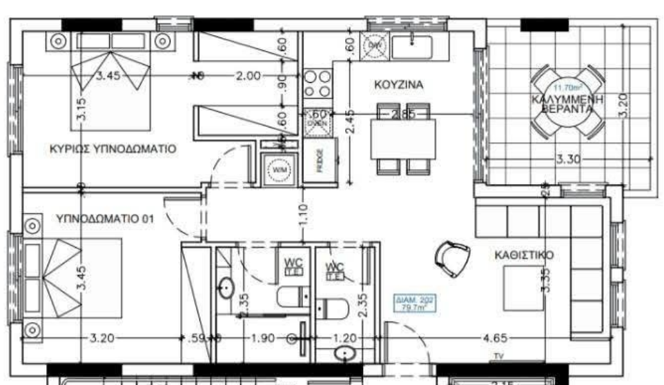 2 bedrooms Apartment in Ypsonas, Limassol, Cyprus No. 62195