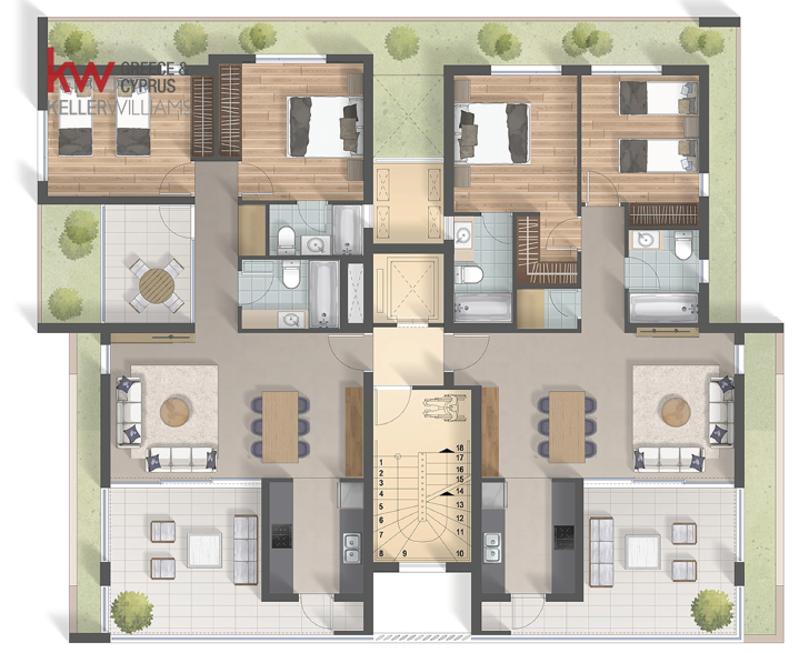 2 bedrooms Apartment in Larnaca, Larnaka, Cyprus No. 60011