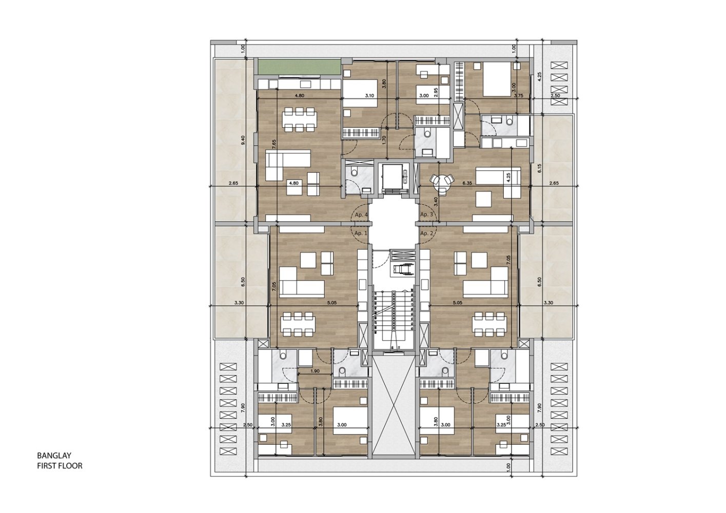 2 bedrooms Apartment in Limassol, Cyprus No. 64804