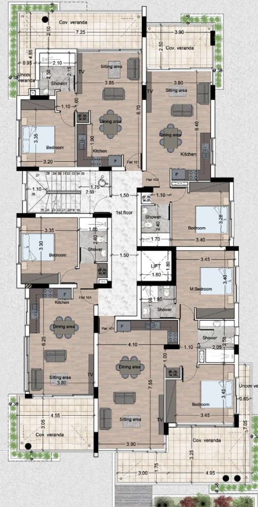 2 bedrooms Apartment in Larnaca, Larnaka, Cyprus No. 63502
