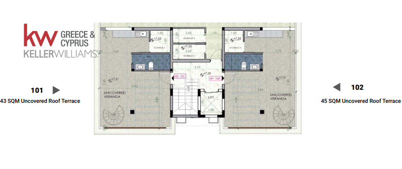 Квартира с 3 спальнями в Ларнака, Кипр № 63382