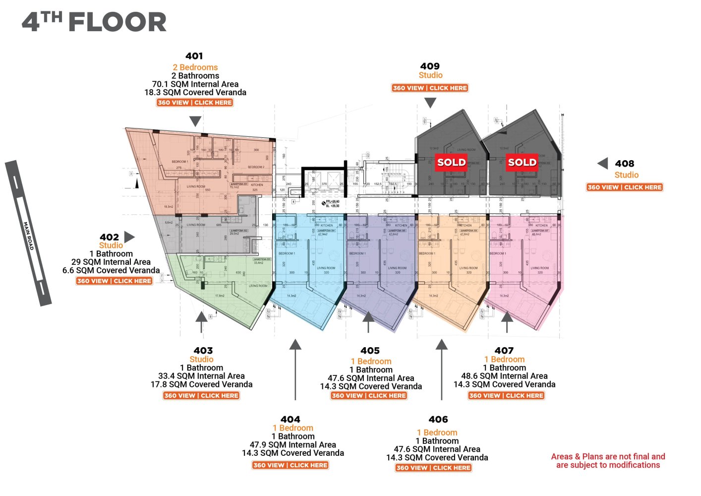 1 bedroom Apartment in Larnaca, Larnaka, Cyprus No. 64204