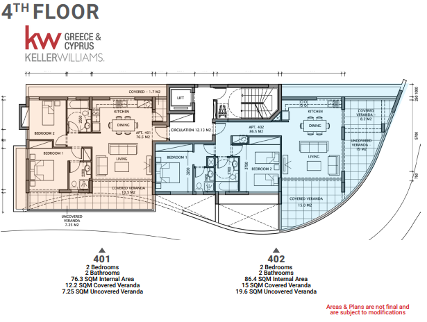 2 dormitorios Apartamento en Larnaca, Larnaka, Chipre No. 63388