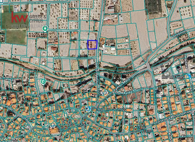 Земельный участок 1100м2 в Арадипу, Ларнака, Кипр № 39755