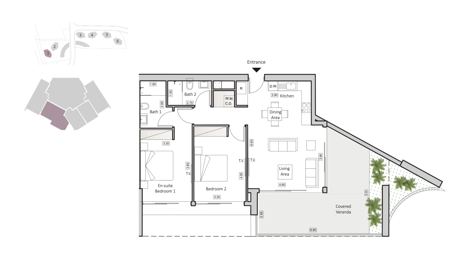 2 bedrooms Apartment in Larnaca, Larnaka, Cyprus No. 63770