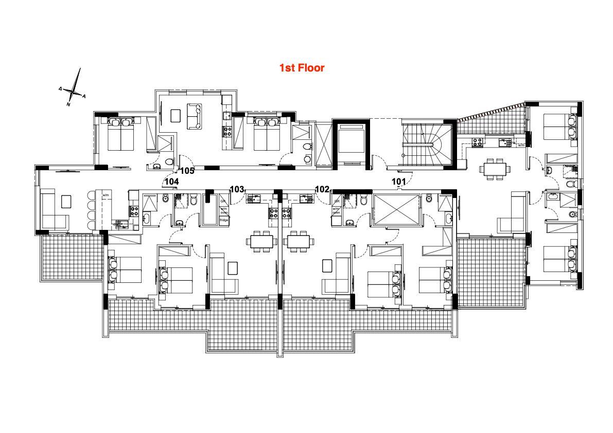 1 dormitorio Apartamento en Kolossi, Limassol, Chipre No. 61933