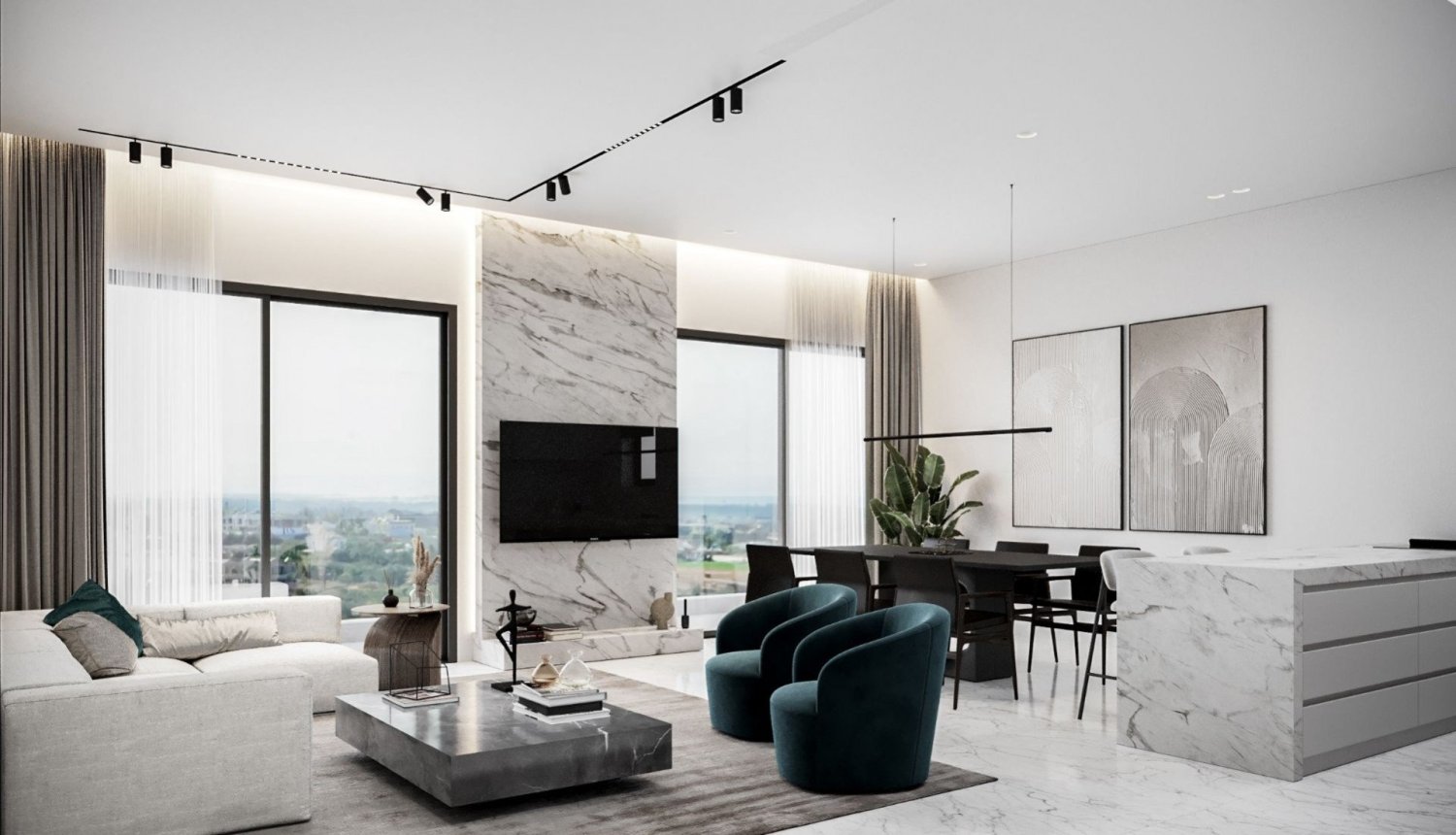 3 dormitorios Apartamento en Geroskípou, Paphos, Chipre No. 61100