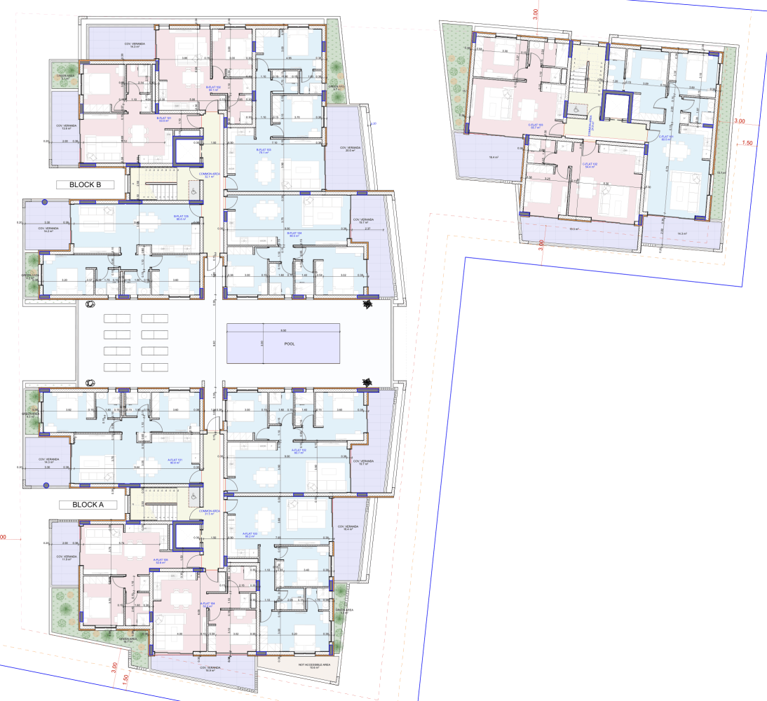2 bedrooms Apartment in Larnaca, Larnaka, Cyprus No. 64778