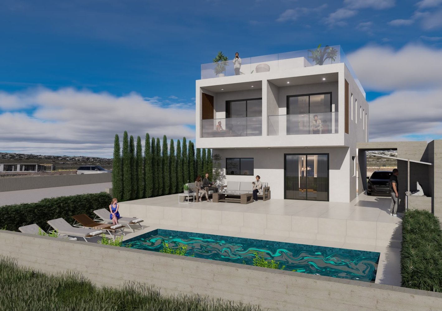 3 bedrooms Villa in Geroskípou, Paphos, Cyprus No. 65543