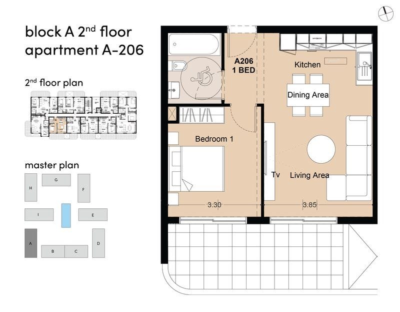 1 bedroom Apartment in Larnaca, Larnaka, Cyprus No. 64785