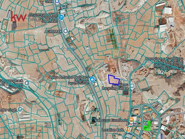 Земельный участок 4186м2 в Арадипу, Ларнака, Кипр № 39754