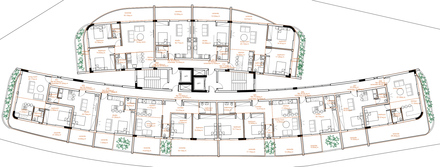 42m2 Appartement à Limassol, Chypre No. 64662