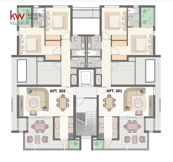 2 dormitorios Apartamento en Larnaca, Larnaka, Chipre No. 60019