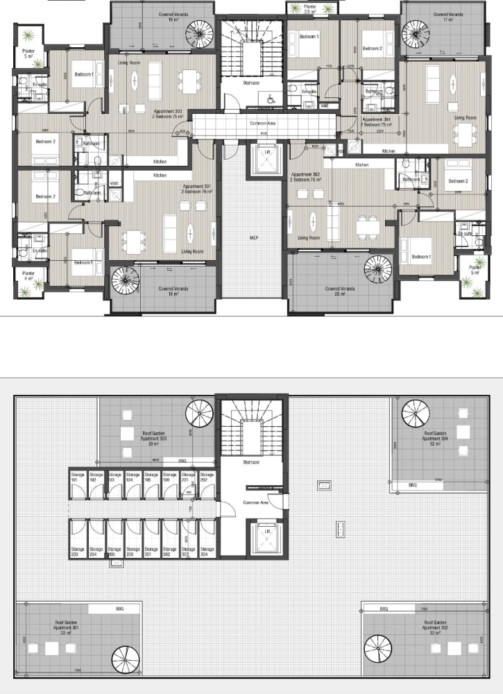 2 bedrooms Penthouse in Limassol, Cyprus No. 65150