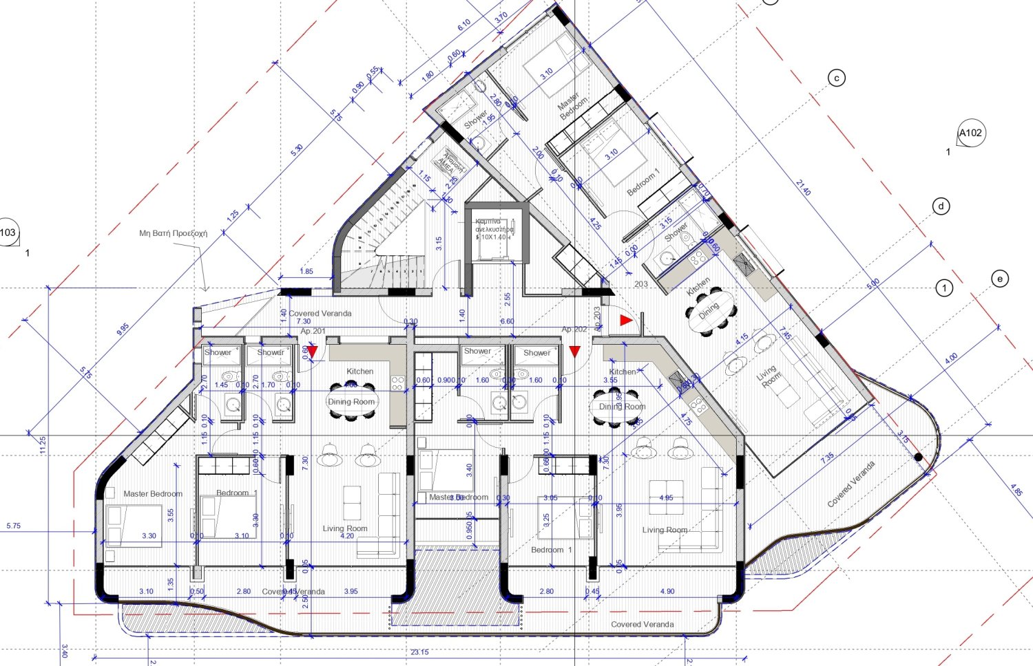 Квартира с 2 спальнями в Паралимни, Аммохостос, Кипр № 63865