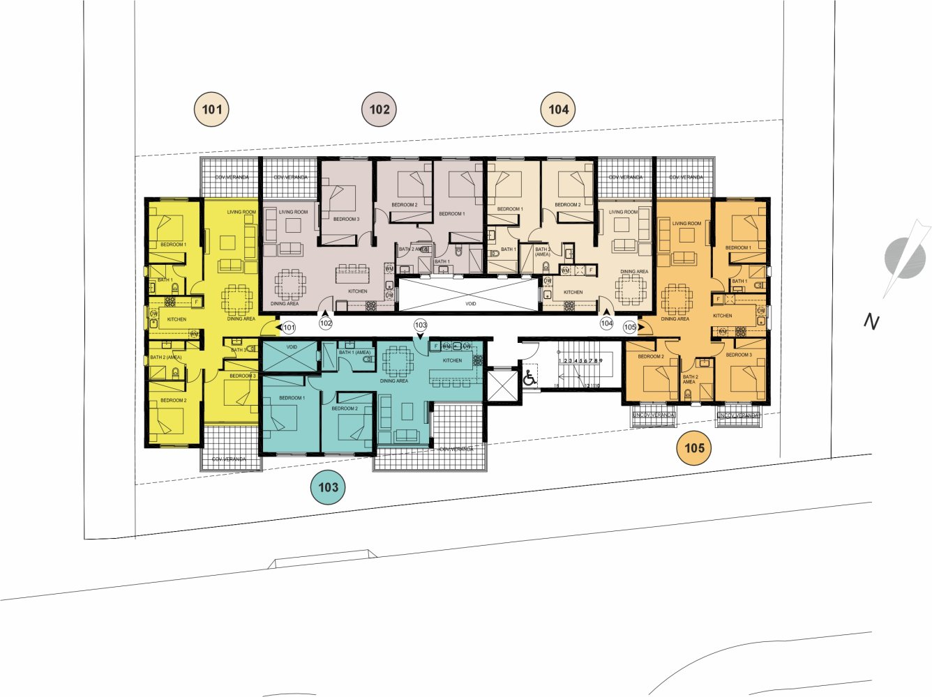 3 chambres Appartement à Paphos, Chypre No. 63950