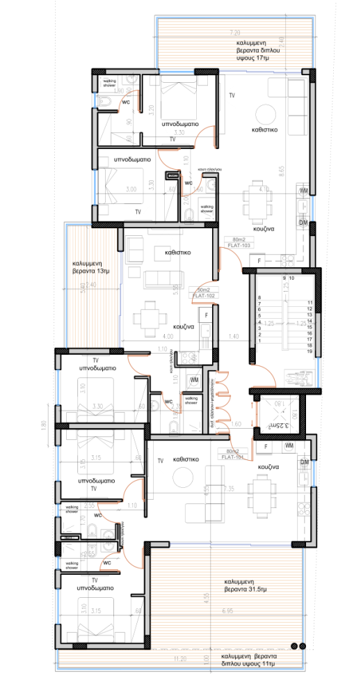 2 bedrooms Apartment in Larnaca, Larnaka, Cyprus No. 64148