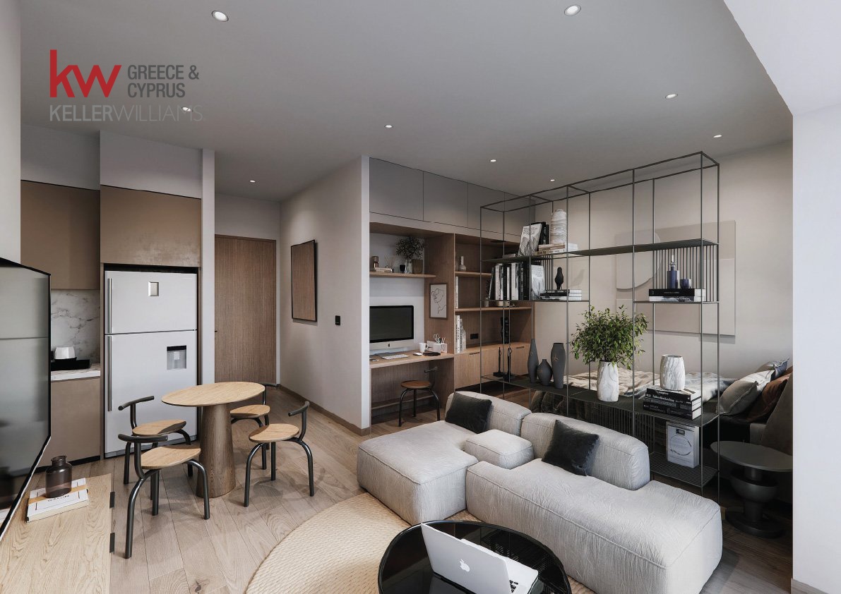 Квартира с 1 спальней в Никосия, Кипр № 59533
