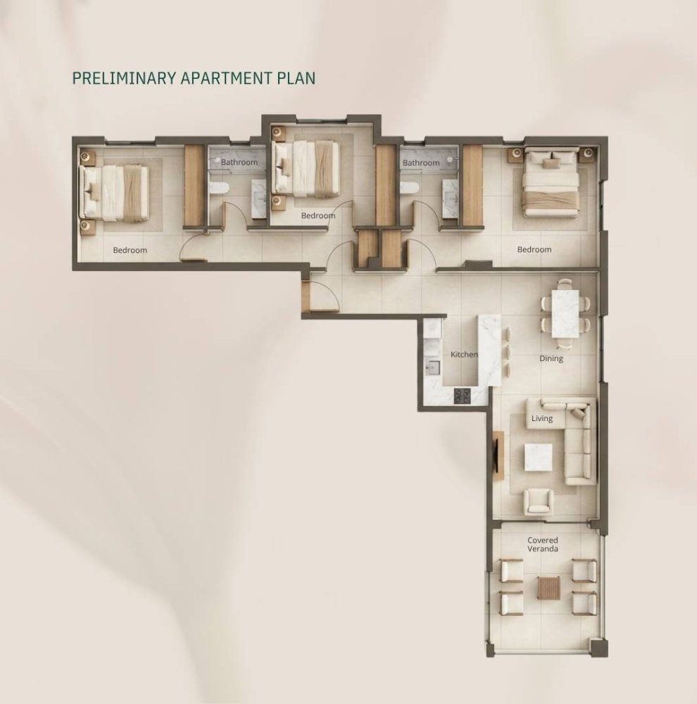 3 chambres Appartement à Paphos, Chypre No. 63559