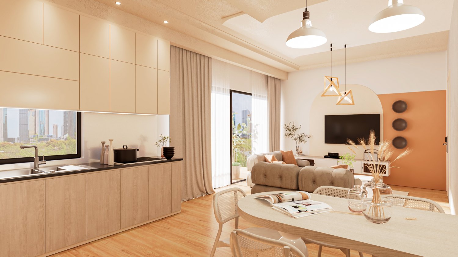 1 dormitorio Apartamento en Aradippou, Larnaka, Chipre No. 62276