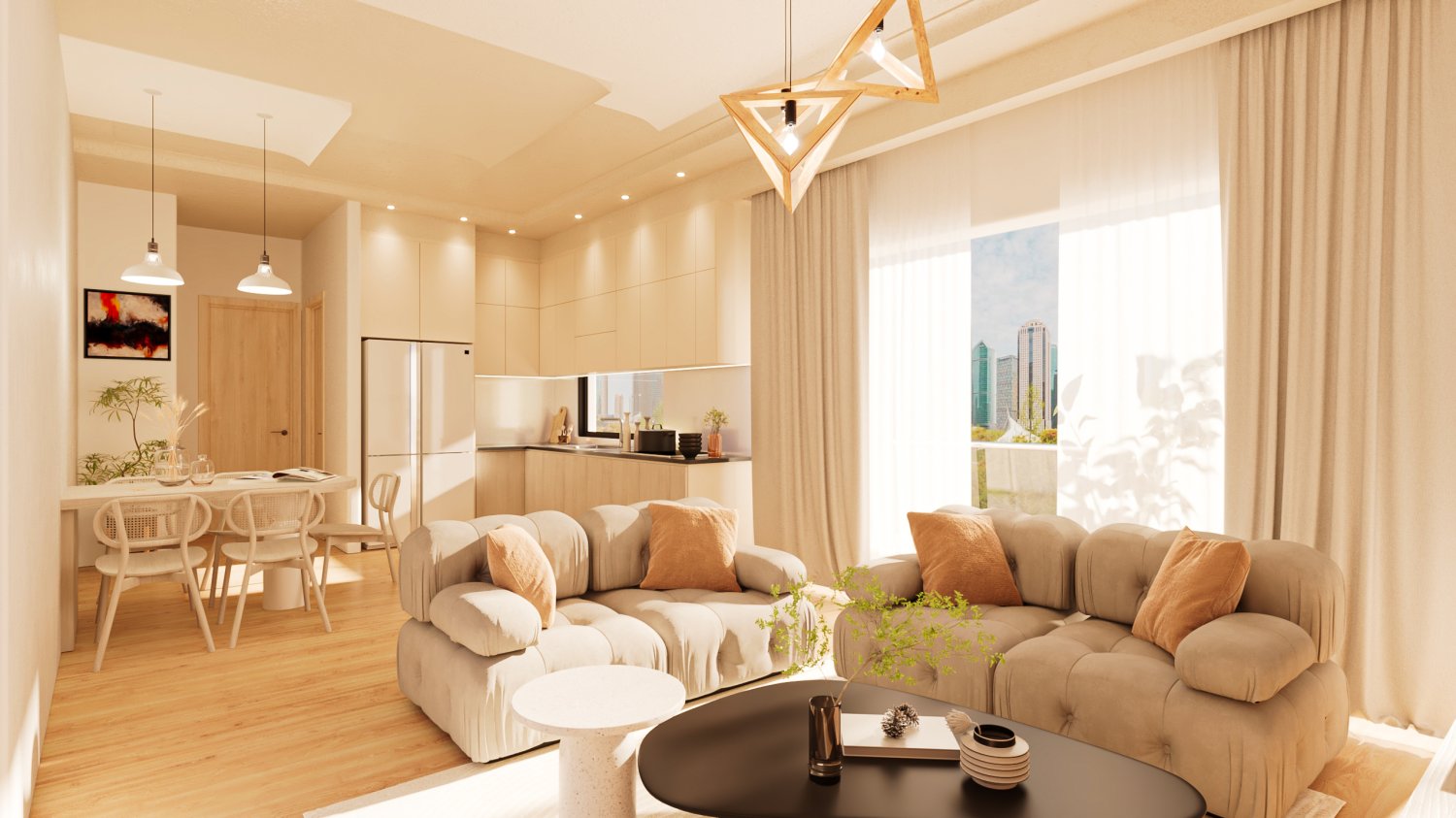 1 dormitorio Apartamento en Aradippou, Larnaka, Chipre No. 62276