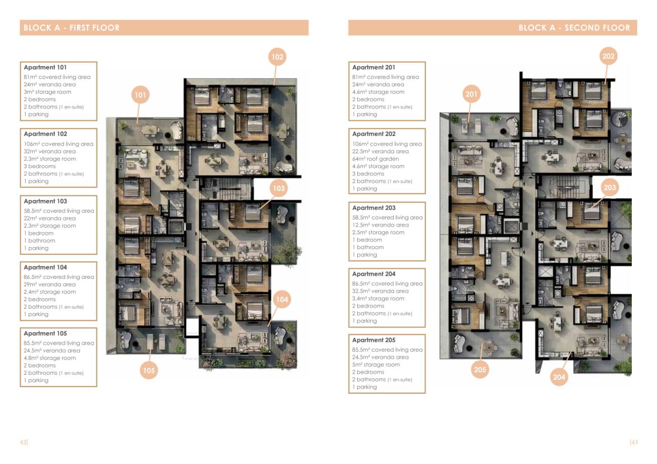 2 bedrooms Apartment in Larnaca, Larnaka, Cyprus No. 64449