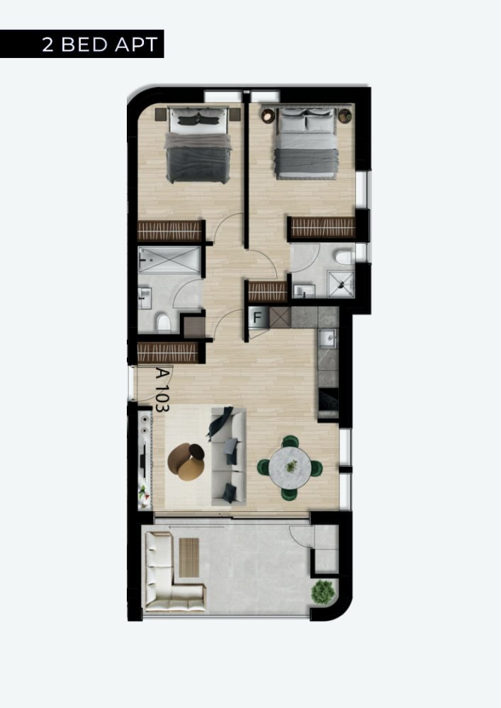 2 bedrooms Apartment in Paphos, Cyprus No. 64687