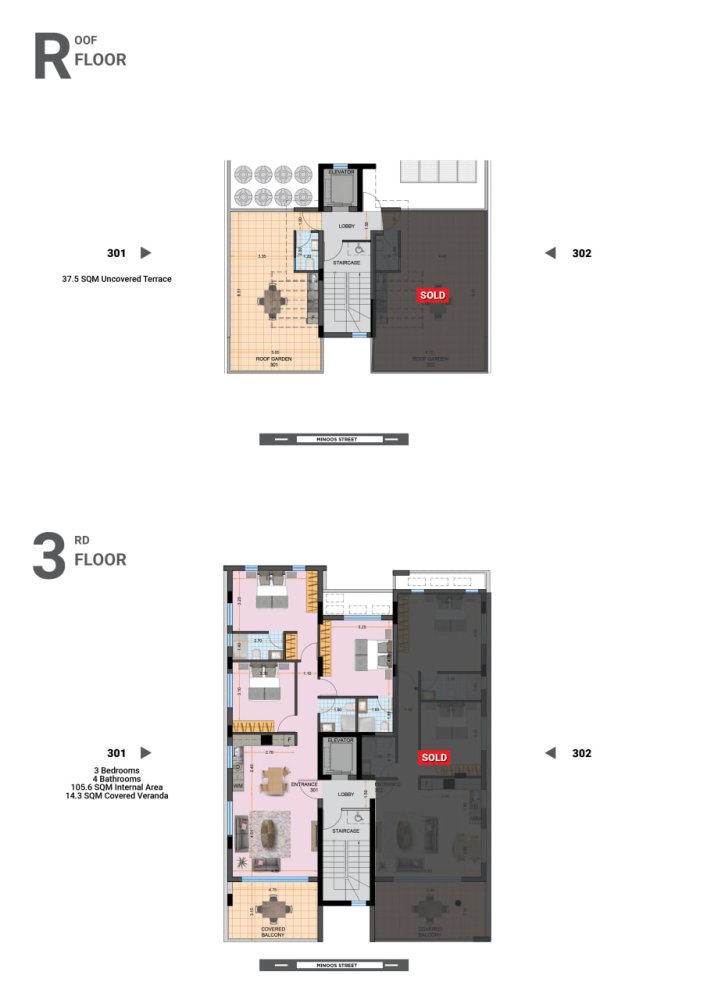 3 bedrooms Penthouse in Larnaca, Larnaka, Cyprus No. 64353