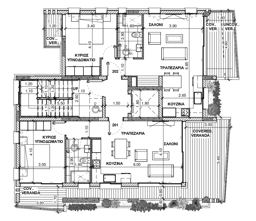 1 dormitorio Apartamento en Kato Paphos, Paphos, Chipre No. 65333