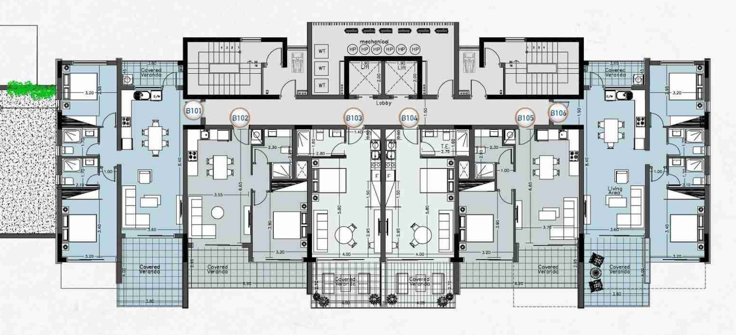 54.8m2 Apartamento en Paphos, Chipre No. 63843