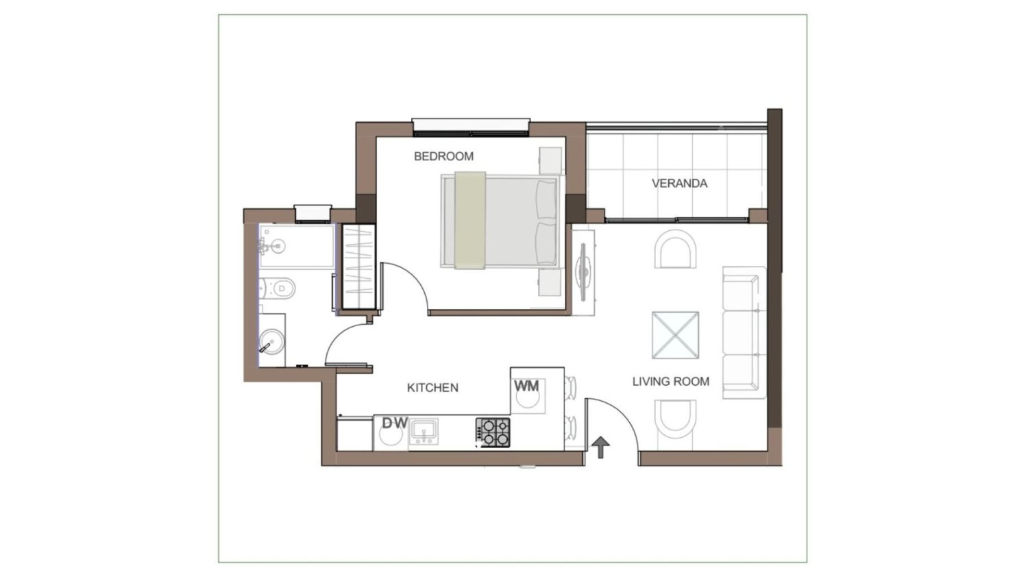 1 bedroom Apartment in Limassol, Cyprus No. 63598