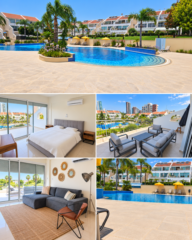 2 dormitorios Apartamento en Germasogeia, Limassol, Chipre No. 62013