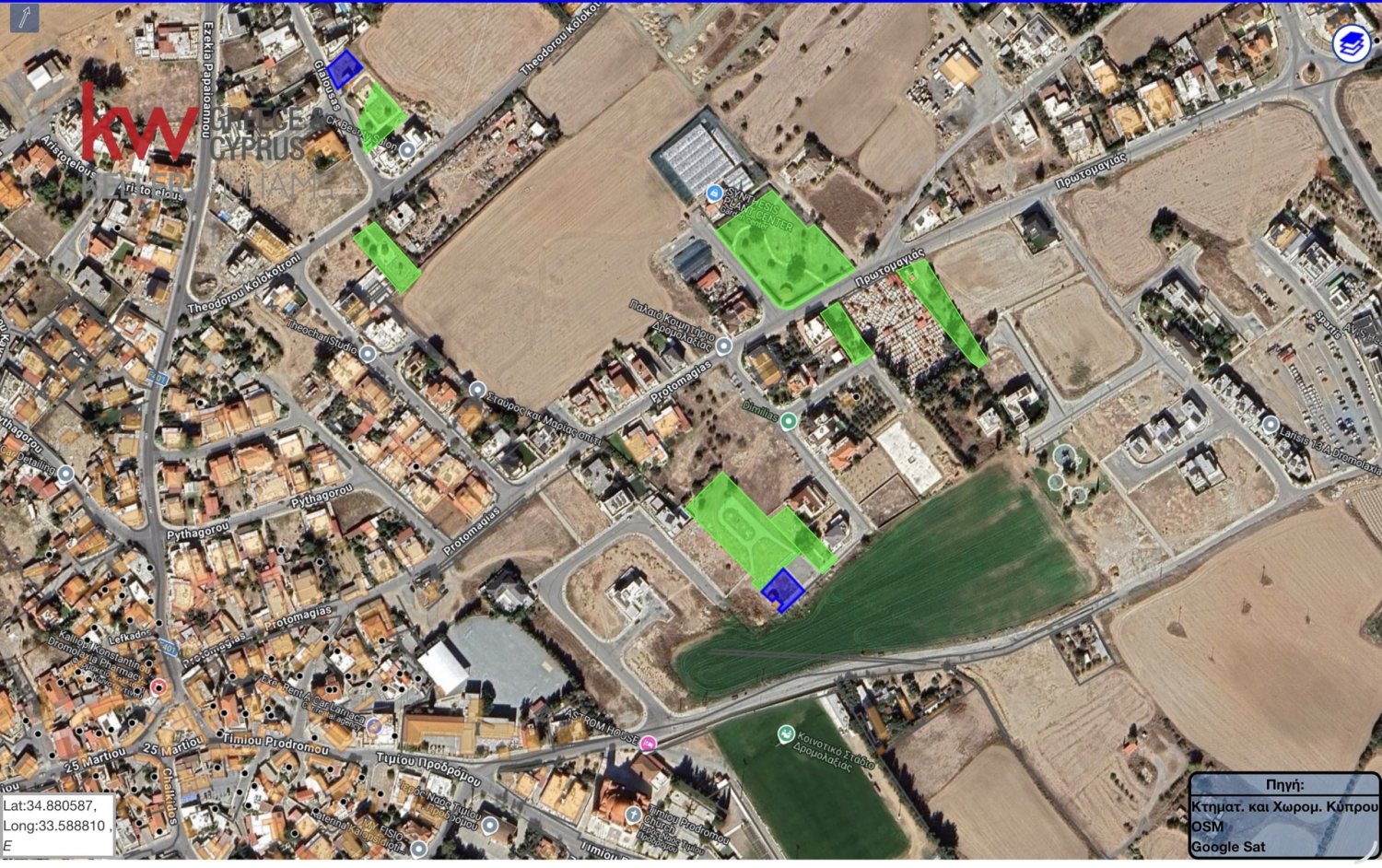 2576m2 Land in Dromolaxia, Larnaka, Cyprus No. 62557