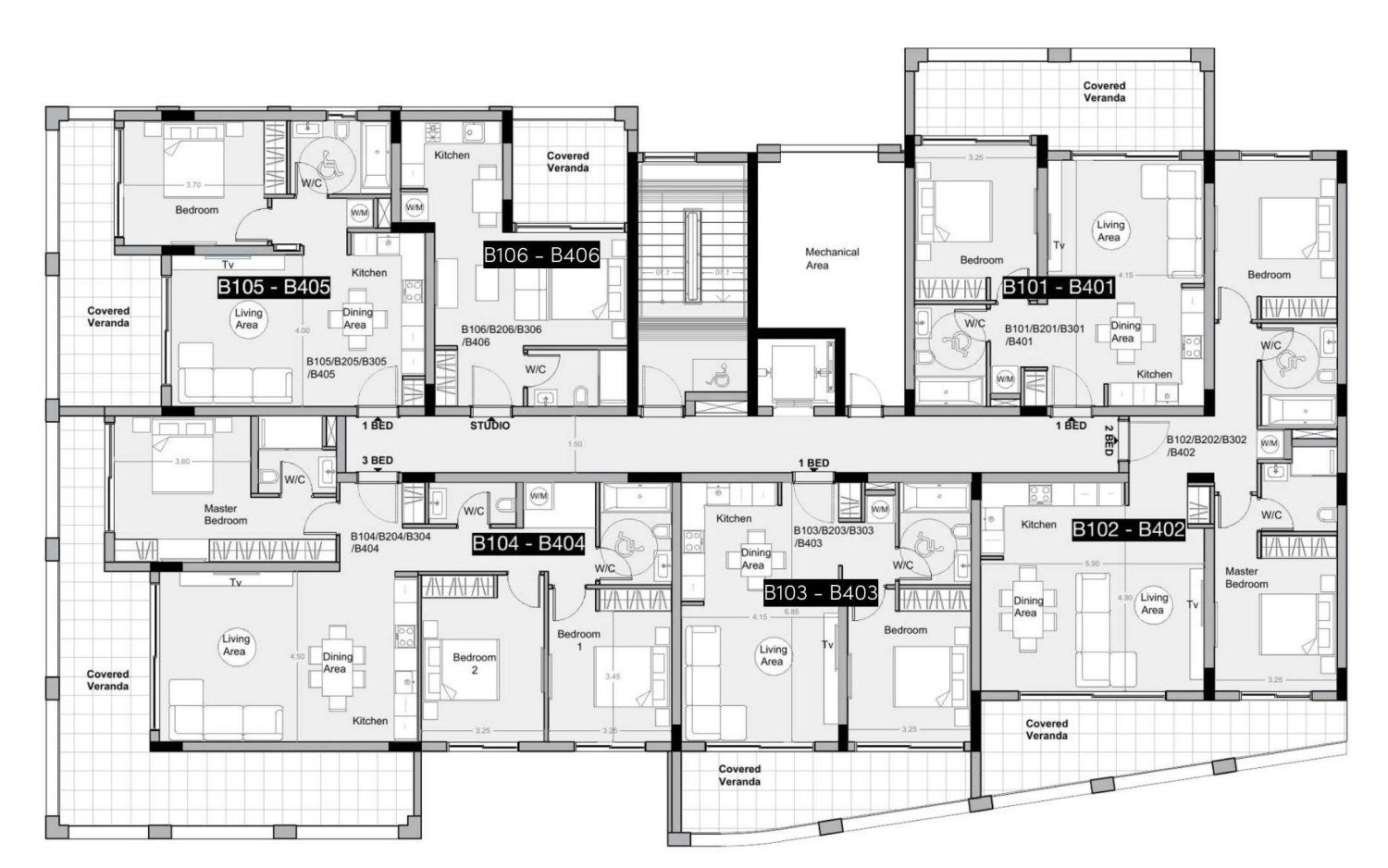 2 bedrooms Apartment in Limassol, Cyprus No. 64331