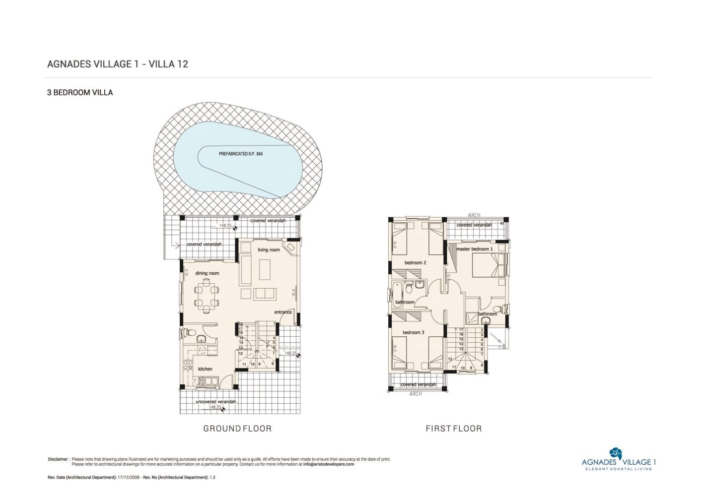 3 chambres Villa à Paphos, Chypre No. 65312
