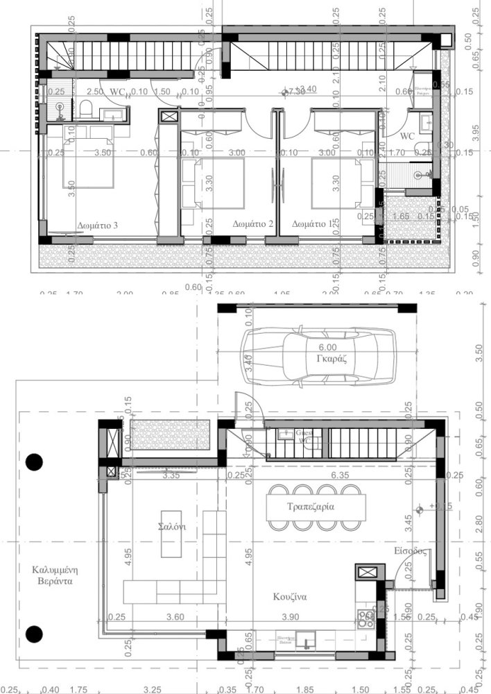 Вилла с 3 спальнями в Аммохостос, Кипр № 63900