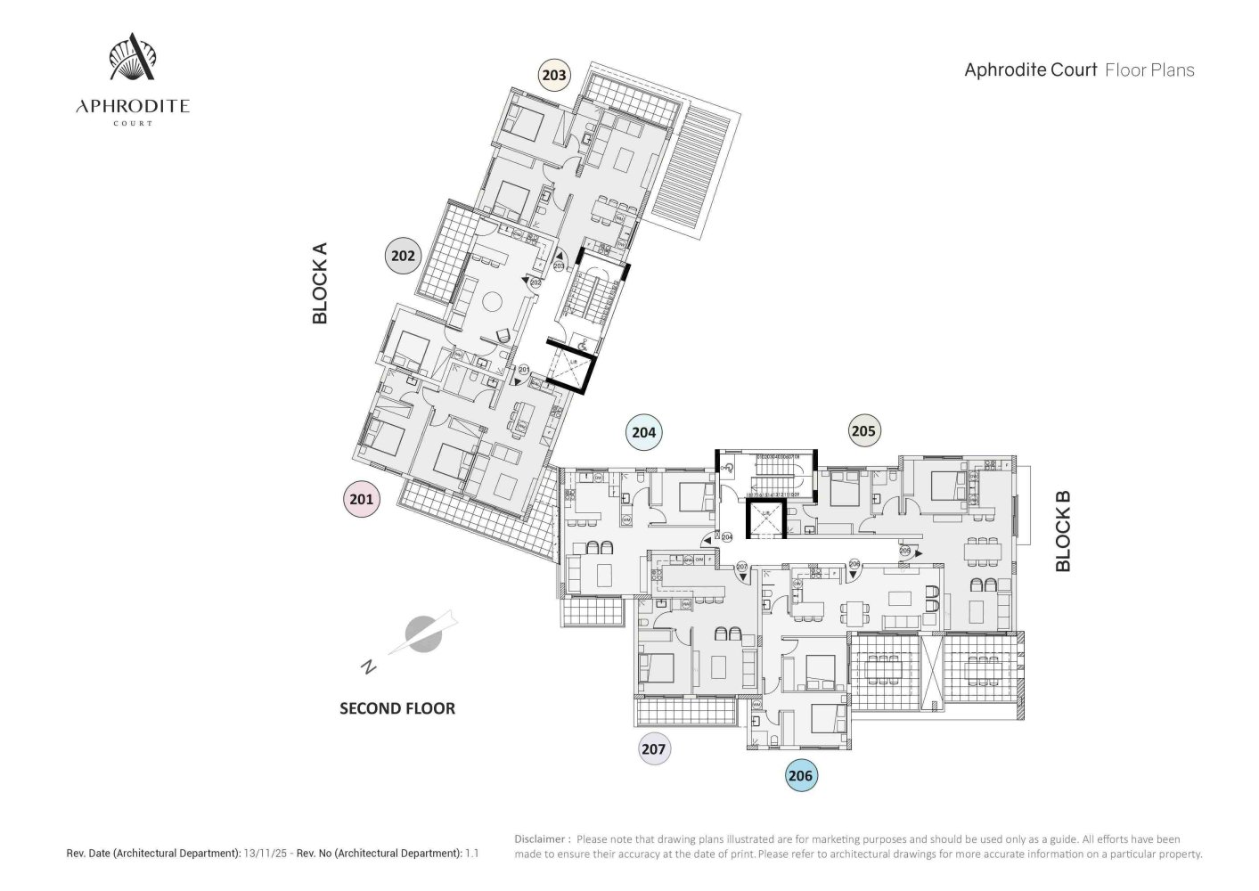 Квартира с 2 спальнями в Пафос, Кипр № 65049